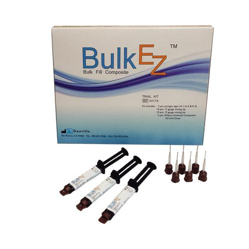 Danville Materials 94778 BulkEZ Bulk Fill Composite Trial Kit A1 A2 A3 6 Gm 3/Ea EXP Oct 2023 Danville Materials 94778 BulkEZ Bulk Fill Composite Trial Kit A1 A2 A3 6 Gm 3/Ea EXP Oct 2023